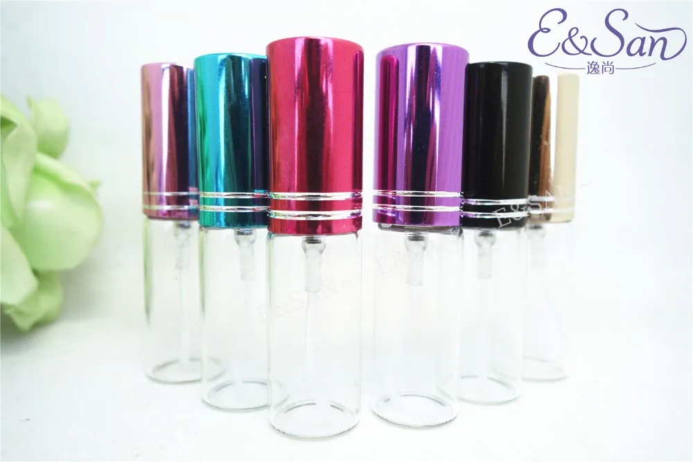 

LG07A-5ML-C Tube Perfume Glass Spray Nozzle Spray Cosmetics Bottle 100PCS/LOT