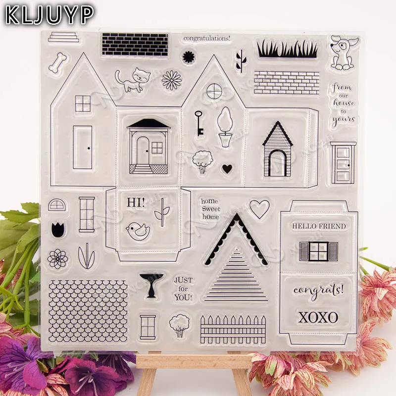 

KLJUYP House Clear Stamps Scrapbook Paper Craft Clear stamp scrapbooking KL376