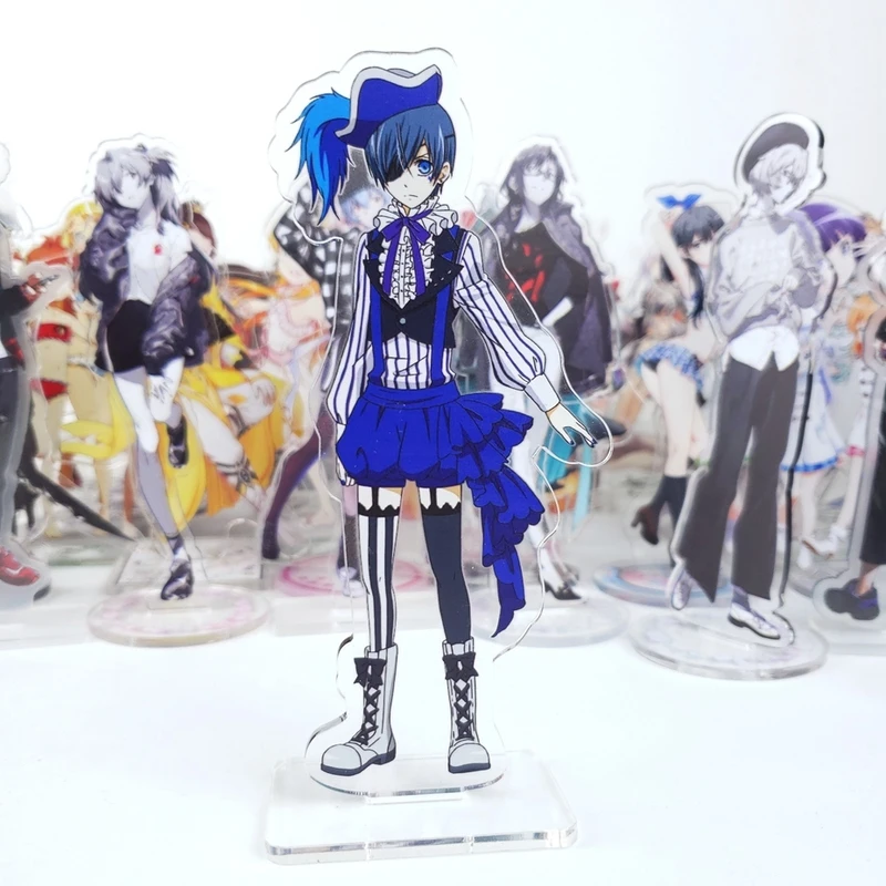 Аниме Черный дворецкий Себастиан Микаэлис Ciel Phantomhive Косплей фигурка на акриловой