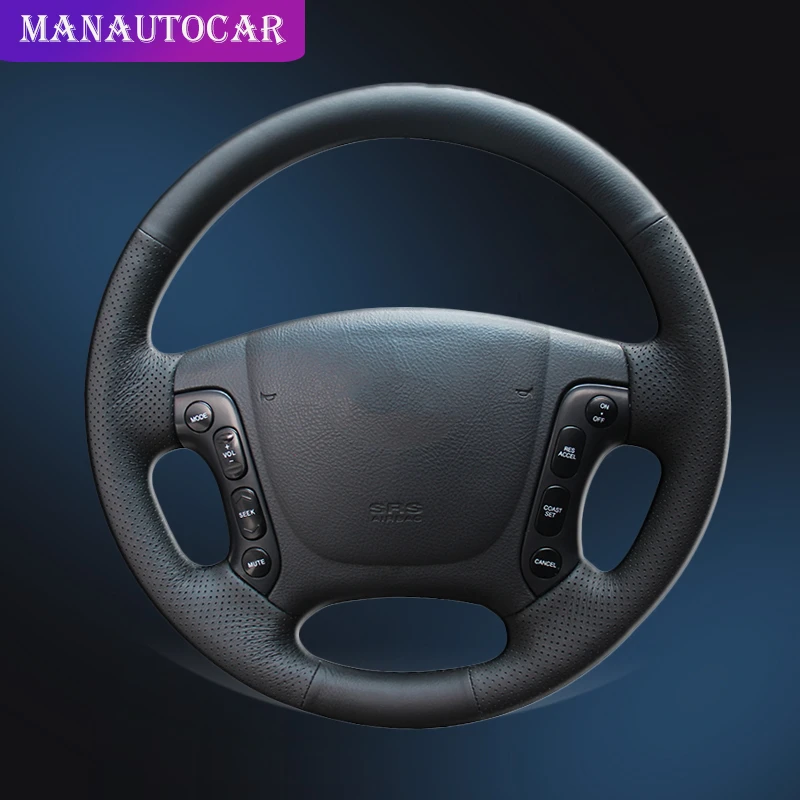 

Car Braid On The Steering Wheel Cover for Hyundai Santa Fe 2007 2008 2009 2010 2011 2012 Auto Steering Wheel Covers Car-styling