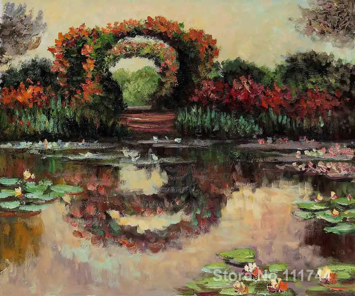 

paintings for living room Blutentore in Giverny by Claude Monet Home art High quality Hand painted