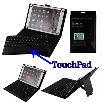 

Detachable Wireless Bluetooth 3.0 Keyboard With Touchpad+PU Leather Case Cover Stand For Lenovo Tab 2 A10-30 A10-30F X30F