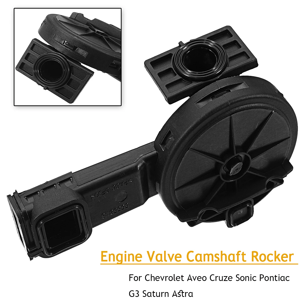 

ECVMG003 55558118 55558673 55564395 Car Black Engine Valve Camshaft Rocker Oil Separator for Chevrolet Aveo Cruze Sonic G3 Satur