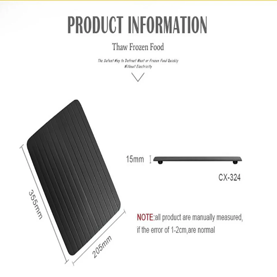 Best Value Kitchen Chopping Blocks Fast Defrosting Tray Safest Way to Defrost Meat Frozen Food Thaw Frozen Food Barbecue Tools Best Value Kitchen Chopping Blocks Fast Defrosting Tray Safest Way to Defrost Meat Frozen Food Thaw Frozen Food Barbecue Tools