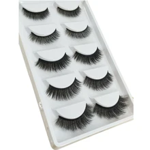 5 пар 3d норковые ресницы натуральные накладные ресницы толстые длинные черные норковые ресницы Мягкие Накладные ресницы для макияжа Искусственные ресницы
