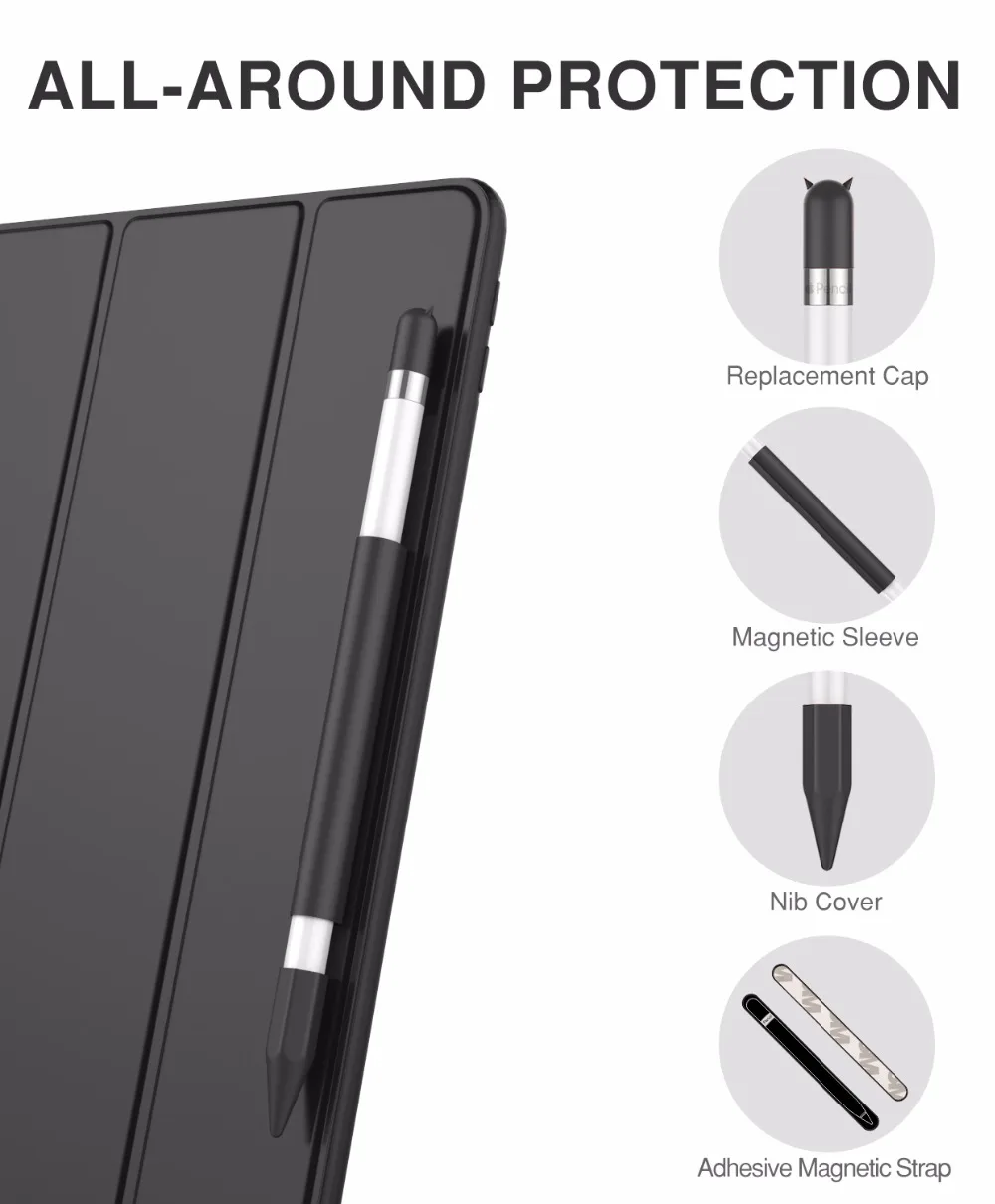 Чехол для карандаша Apple Pencil магнитный силиконовый держатель карандашей чехол с