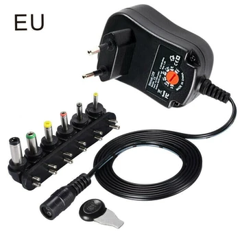 

Universal Wall Plug-in Adjustable AC/DC Power Adapter 5V 6V 9V 12V Plug Charger Power Supply