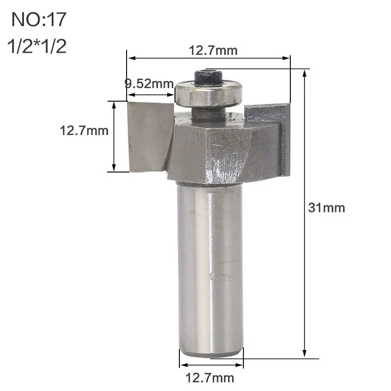 1/" 1/2 конических фрез высокое качество «Т» Тип печенья совместных слот резак соединять/долбежные фрезы Резак работы по дереву - Длина режущей кромки: NO17
