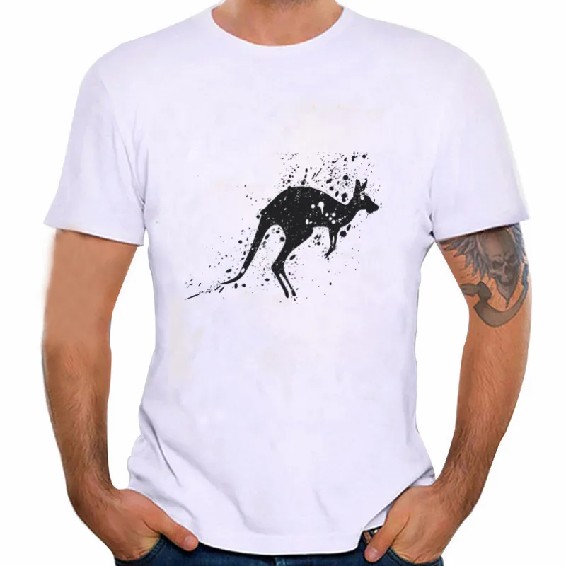 LYTLM Kangaroo Printed T shirt Brand T Shirt Men 2018 New Summer Tops