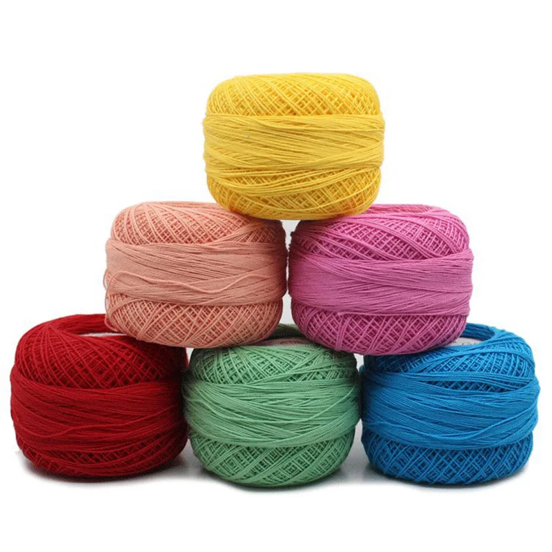 100% Cotton 50g/Pcs 0.8mm Lace Crochet Yarn By Crochet Hooks Hand-Knitted  baby Silk Thin Yarn For Knitting - AliExpress