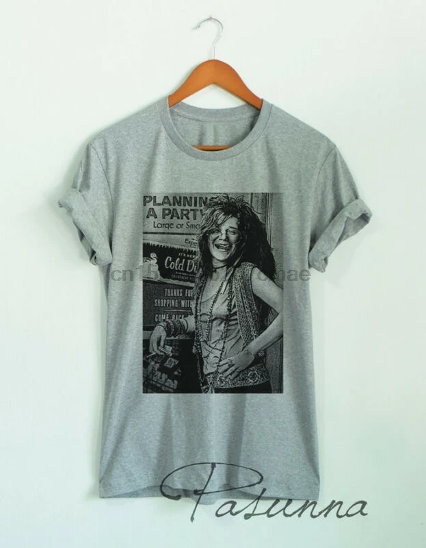 

JANIS JOPLIN SHIRT PLANNING A PARTY T-SHIRT UNISEX MUSIC VINTAGE SHIRT TEE