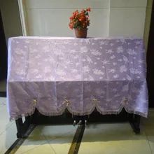 1 шт. новейшая фиолетовая романтическая пасторальная Крышка для фортепиано полностью кружевная Пылезащитная двухслойная Крышка для фортепиано KQ 016