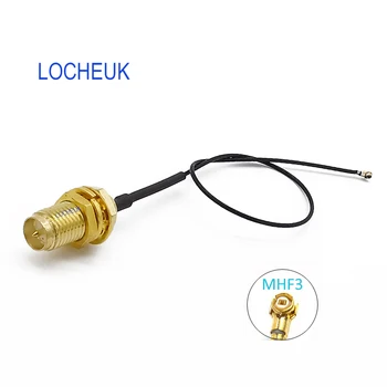 

2Pcs IPX IPEX U.FL MHF3 to RP SMA Female(Male Pin) RF Pigtail Jumper Cable 0.81mm for PCI WiFi Card Wireless Router