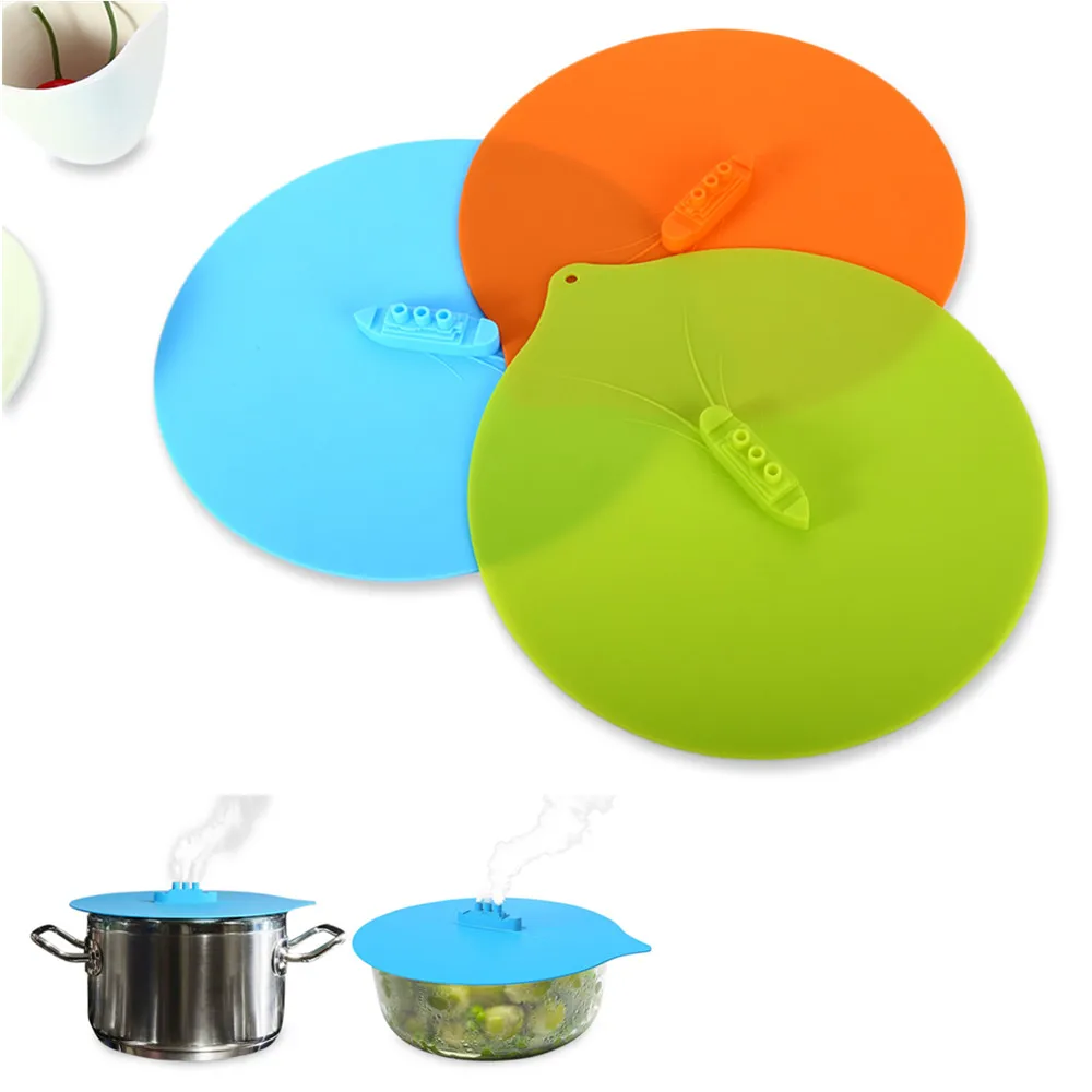 Silicone Pot Cover Pan Lid Creative Steam Ship Steaming Lid Cooking