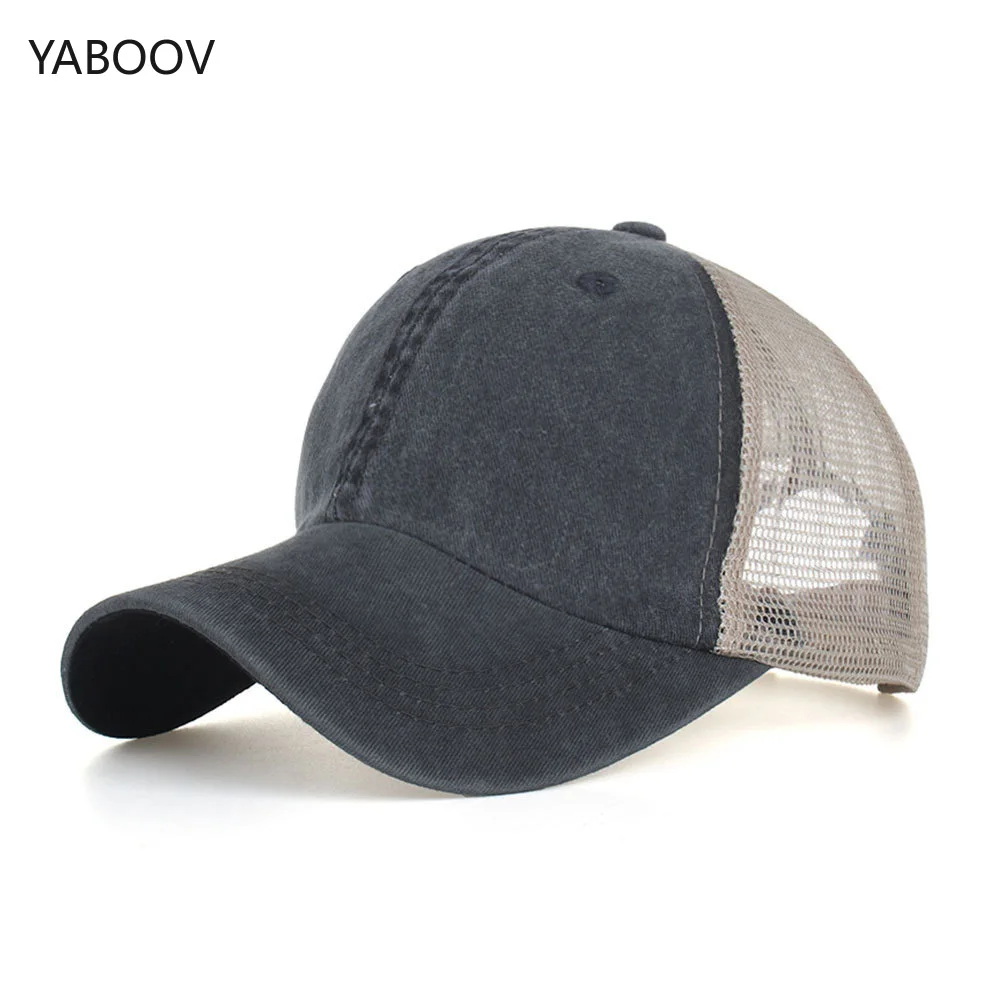 Plain Men Women Sport Sun Visor One Size Washed Twill Cotton Baseball Cap Vintage Adjustable Cap Dad Hat