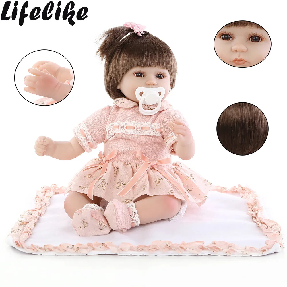 

Biology Realistic Reborn Doll 55CM Reborn Baby Doll Lifelike Soft Vinyl Silicone Doll Farm Animals Toys Set Farm Toys Biologia
