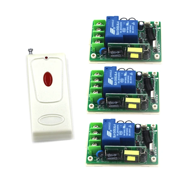 

High power 85V- 250V 30A 3000W RF Wireless Remote Control Switch, 200M remote For Smart/Intelligent Home light control 4385