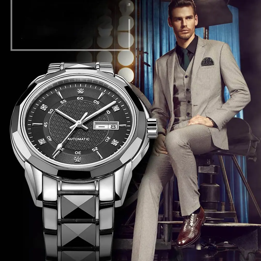 

Men Tritium Light Watch OT-5014G Automatic Japan TOP Movement 24Jewels Date Day Sapphire Rotated Dial Mechanical Watch