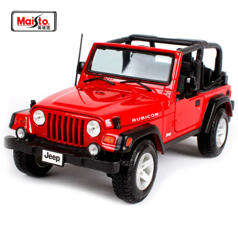 Maisto 1:18 Jeep Wrangler Rubicon Suv Car Diecast Model Car Toy New In Box  Free Shipping 31663 - Railed/motor/cars/bicycles - AliExpress