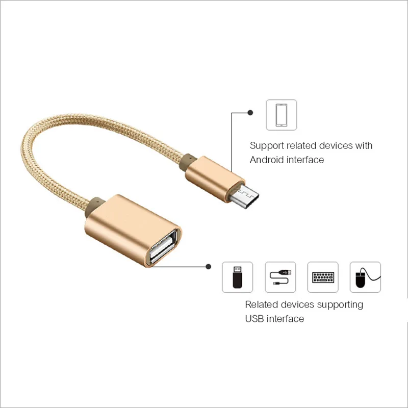 Micro USB OTG кабель адаптер для Xiaomi Redmi Note 5 Micro USB разъем для samsung S6 планшет Android USB 2,0 OTG адаптер