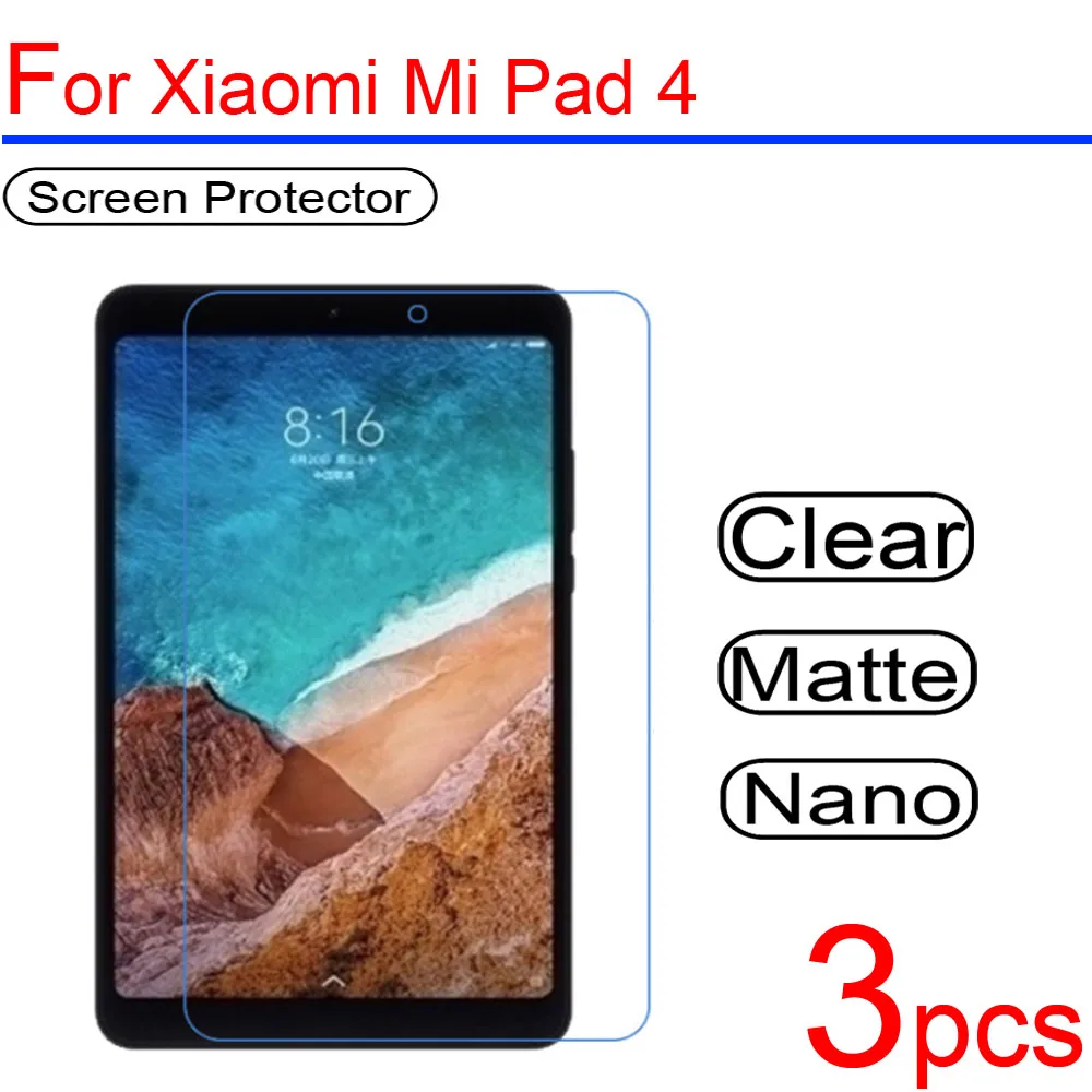 3 шт Ультра прозрачная мягкая lcd для Xiaomi Mi pad 1 2 3 4 защитная пленка для экрана Защитная пленка для Xiaomi Mi Pad 1/2/3/4 защитная пленка