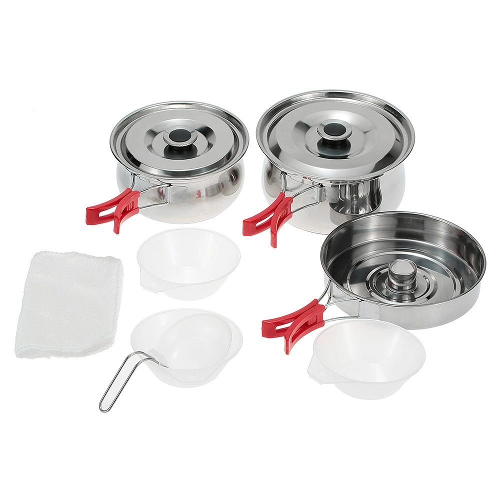Camping Cookware Outdoor Cookware Set Camping Tableware Pot Bowl
