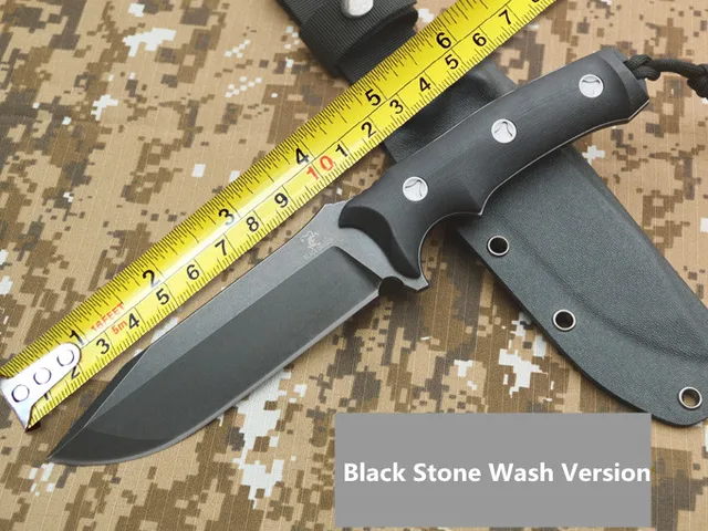 Black Dragon Small Tactical Fixed Knives DC10 Steel Blade G10 ...