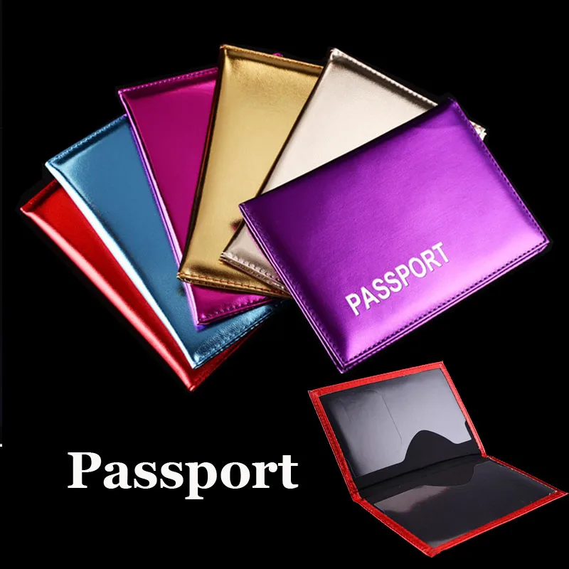 Женская мода Paillette Обложка для паспорта дорожные аксессуары держатель из искусственной кожи банковский идентификатор карта паспорт