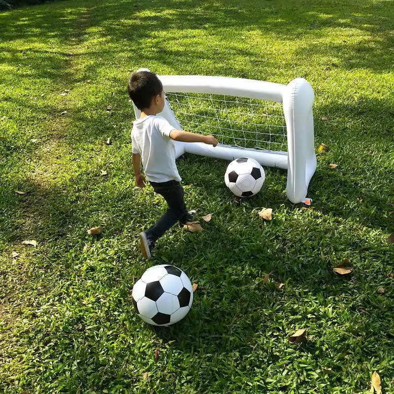 1 قطعة مرمى كرة قدم قابل للنفخ PVC Footable صافي للآباء الأطفال اللعب الكرة ألعاب B2Cshop