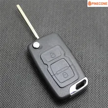 PINECONE for GEELY EMGRAND EC715 EC718 GLEAGLE GX7 ENGLON SC7 SX7 Car Key Case 2 Buttons Uncut Blade Remote Key ABS Shell 1PC