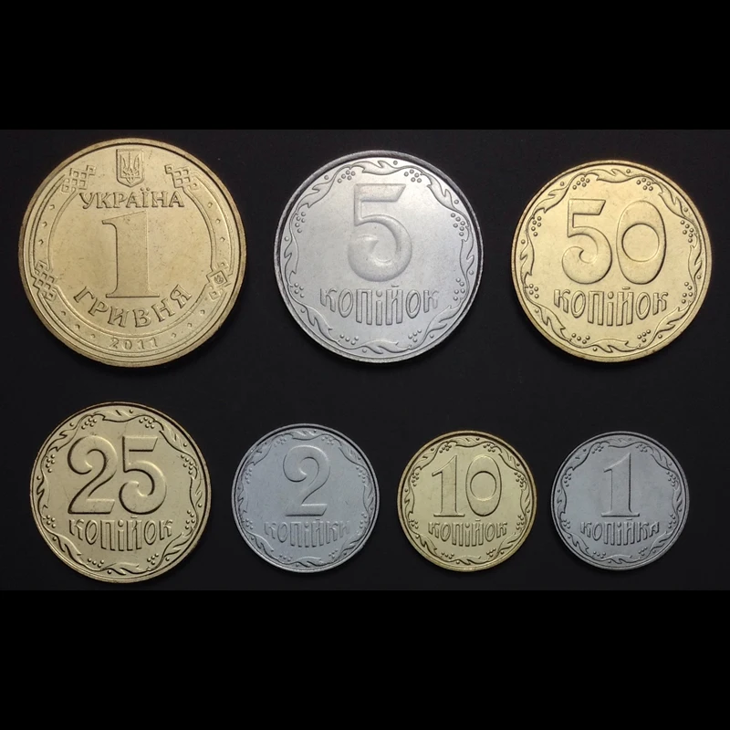 7pcs Ukraine coin 100% original coin collection Not circulated-in Non-currency Coins from Home ...