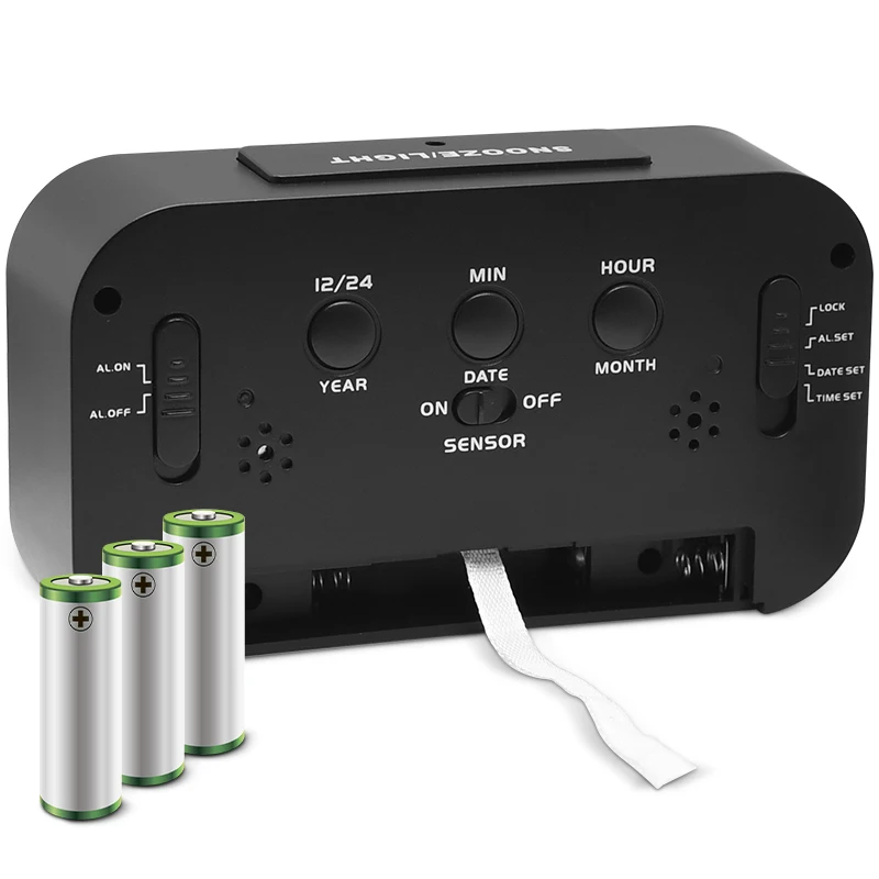 Battery Digital Alarm Clock Student Clock Large LCD Display Snooze Kids Clock Light Sensor Nightlight Office Table Clock Battery Digital Alarm Clock Student Clock Large LCD Display Snooze Kids Clock Light Sensor Nightlight Office Table Clock