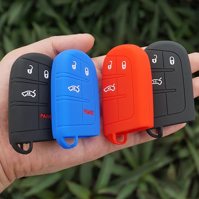 3 Button Silicone Car key fob shell case cover set for FIAT Ottimo