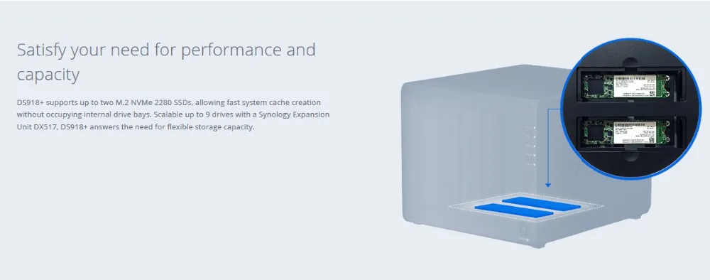 NAS Synology Disk Station DS918+ 4G 4-отсек бездисковый nas сервер nfs Сетевое хранилище Облачное хранилище, 3 года гарантии