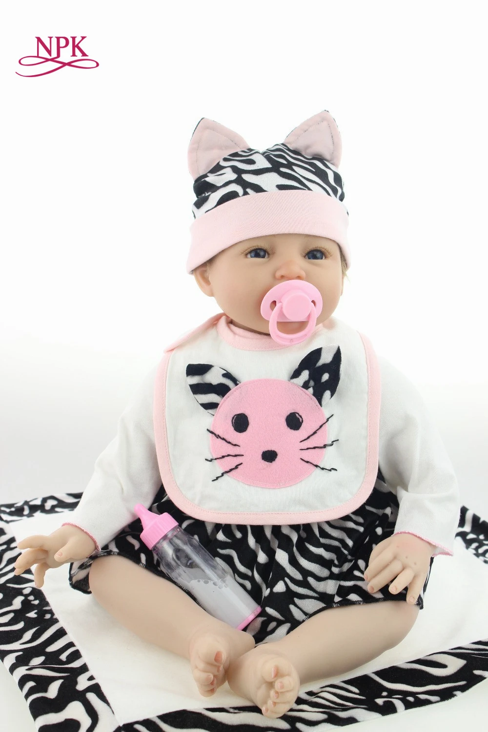 

55cn Reborn Baby girl Doll Soft Silicone Vinyl kids Playmate Gift Toy Handmade Lifelike Toys Doll Babe Reborn babydoll