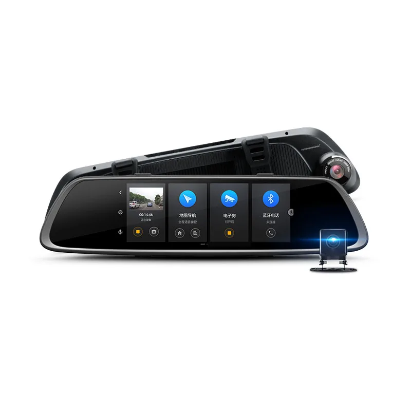 

FUYOUSHENZHU Intelligent rearview mirror navigator for car Dual lens HD image Intelligent vehicle rearview mirror navigation