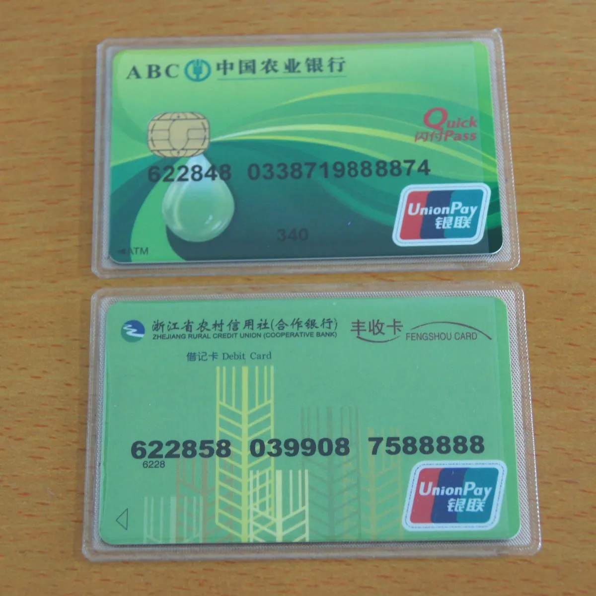 Plastic Card Id Holders Case Waterproof Transparent Card Holder Cards Protector