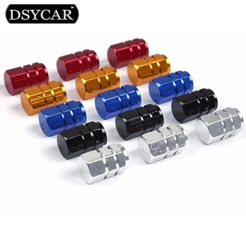 12Pcs/lot Universal Aluminium Auto Bicycle Motocycle Car Tire Valve Caps Tyre Car-styling Wheel Air Stems Cover Airtight rims