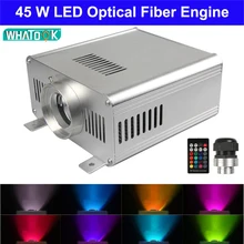 DIY RGBW 45 Вт светодиодный волоконно-оптический двигатель 24key RF пульт дистанционного управления светодиодный волоконно-оптический источник света двигателя для всех видов волоконно-оптического s