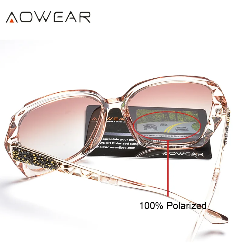نظارات شمسية للسيدات بألوان ماسية من AOWEAR