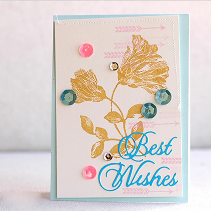 Word Metal Cutting Dies Stencil DIY Scrapbooking Paper Card Crafts Embossing