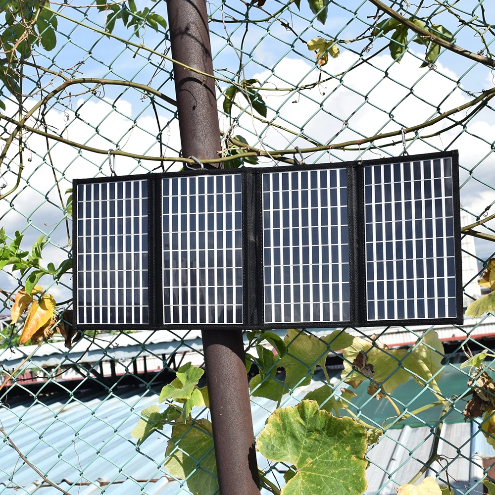 20 Вт солнечная панель s Портативный Складной Водонепроницаемый двойной 5 В/2.1A USB Солнечная Панель зарядное устройство power Bank для телефона батарея