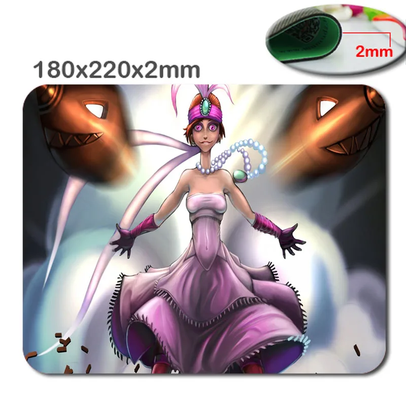 League of legends Jinx 220mm*180mm *2mm DIY gaming pad mouse notbook computer mouse pad padmouse notebook PC players to play mat