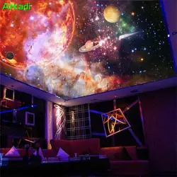 На заказ фотообои галактика звездное небо Туманность потолок Фреска гостиная спальня украшения