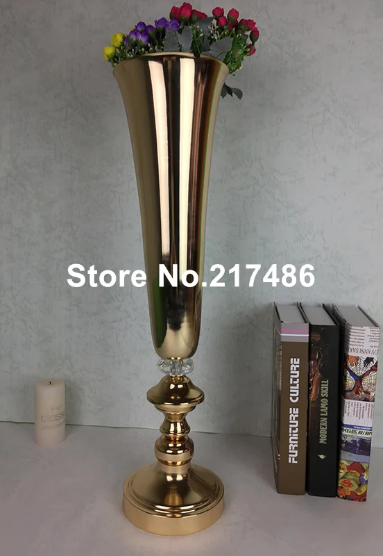 new style Tall Gold Roman Column Wedding Centerpieces Pillars Road