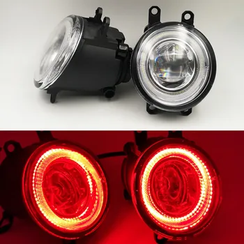 

CSCSNL 1Set/pair 12V Car LED Angel Eyes DRL Fog Light Lamp DRL Daytime Running Light For Toyota Vigo 2012-2014