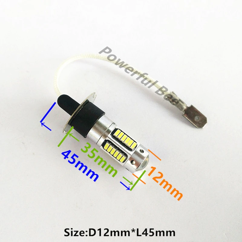 2 x H3 30SMD 7,5 Вт белого и желтого цвета Янтарный Ледяной Синий ЖК противотуманных фар ДРЛ огни лампы для Mazda 2 2007-12, мазда 6 2003-15 автомобилей