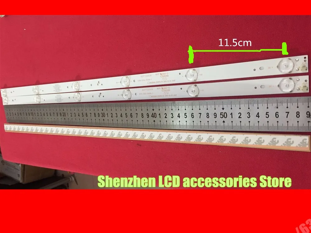 Для 3 шт./лот new100% lcd светодиодный 32 дюймов 6 лампа hisense TCL светодиодный фонарь с подсветкой 59 см
