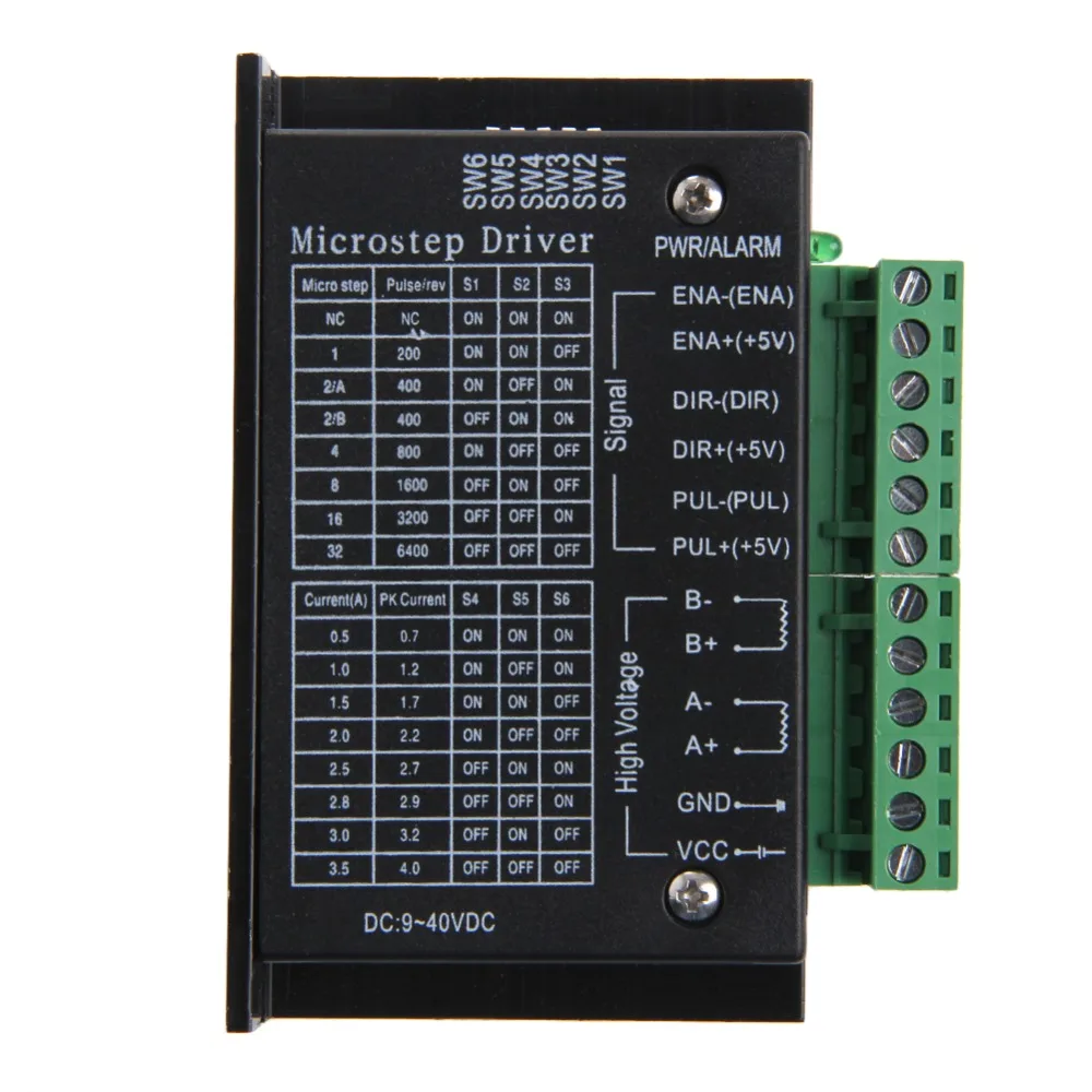 TB6600 одна ось 4A шаговый двигатель драйвер контроллер 9 ~ 42V микро-шаг CNC W329 |