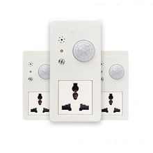 Умный домашний инфракрасный индукционный или голосовой контроль AC-220V интеллектуальная умная розетка переключатель разъем таймер Настройка